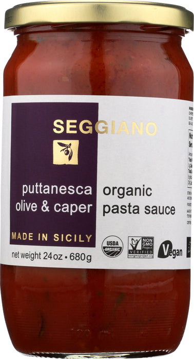 SEGGIANO: Sauce Pasta Puttanesca Organic, 24 oz