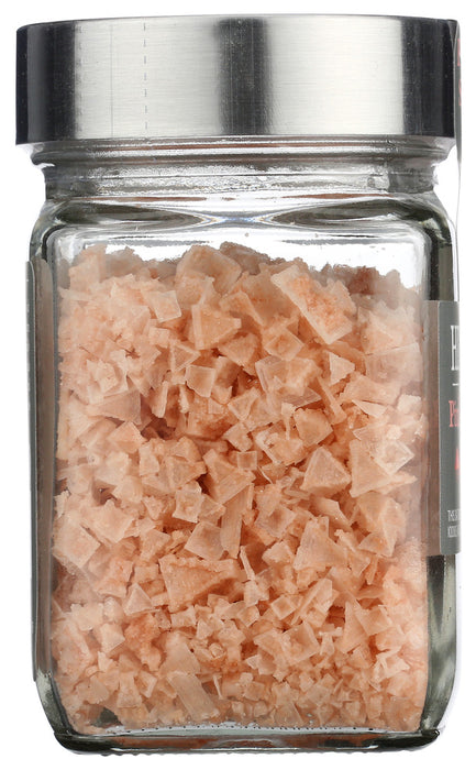 NATIERRA: Himalania Pink Salt Flakes Jar, 4 oz