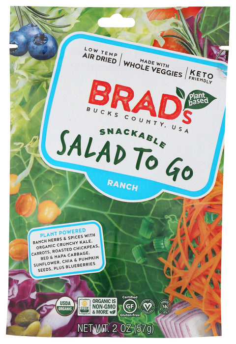 BRADS PLANT BASED: Salad To Go Ranch, 2 oz