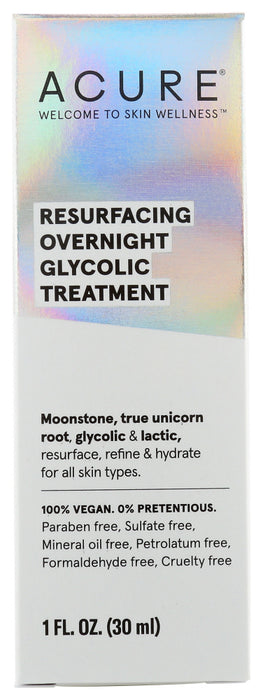 ACURE: Resurfacing Overnight Glycolic Treatment, 1 FO
