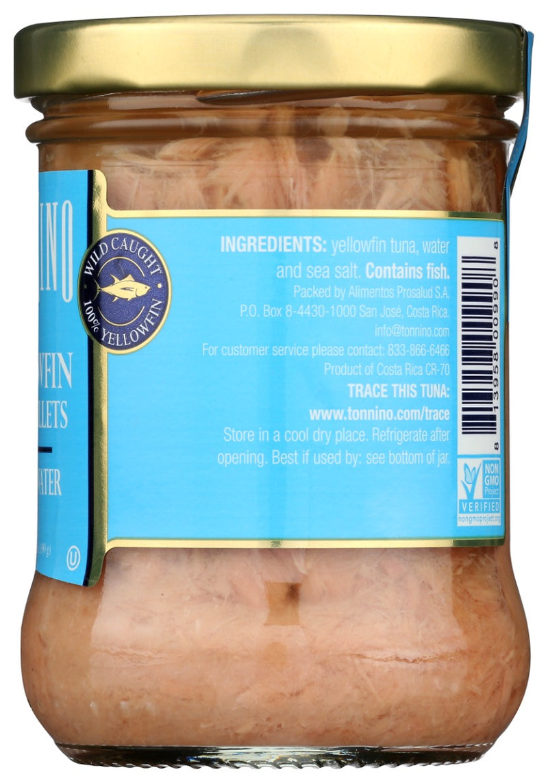 TONNINO: Yellowfin Tuna Fillets In Spring Water, 6.7 oz
