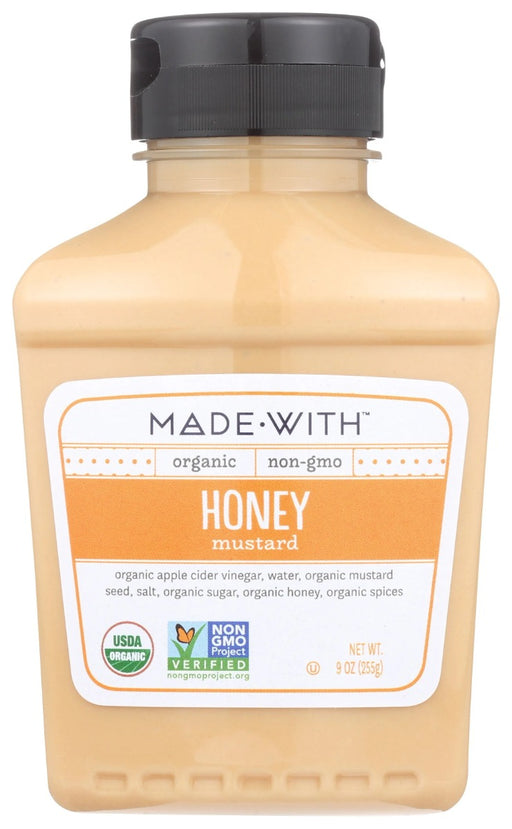 MADE WITH: Organic Mustard Honey, 9 oz