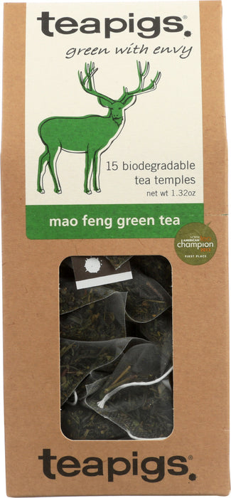TEAPIGS: Mao Feng Green Tea, 15 bg