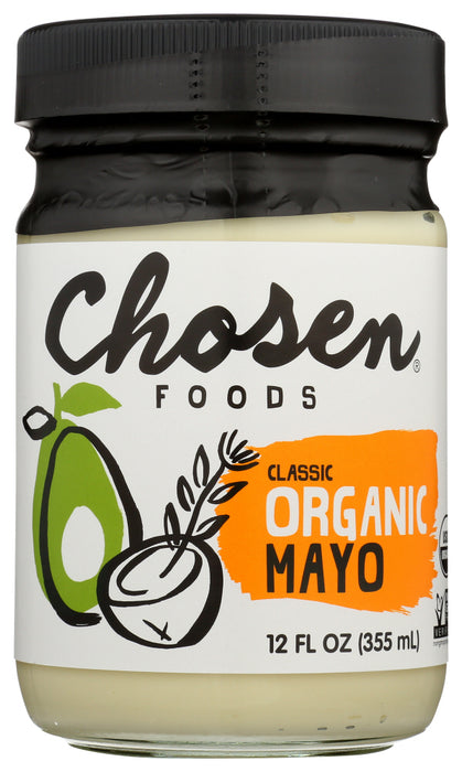 CHOSEN FOODS: Classic Mayo Org, 12 oz