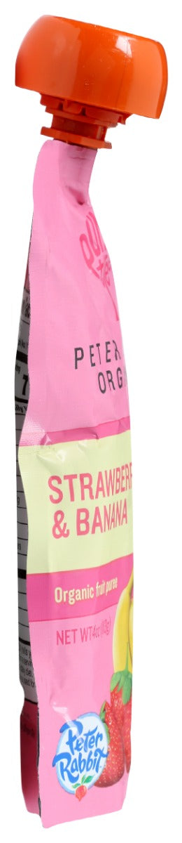PETER RABBIT: Baby Strawberry Banana Organic, 4 oz