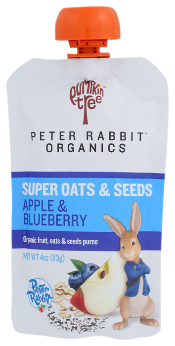 PETER RABBIT: Baby Food Apple Blueberry, 4 oz
