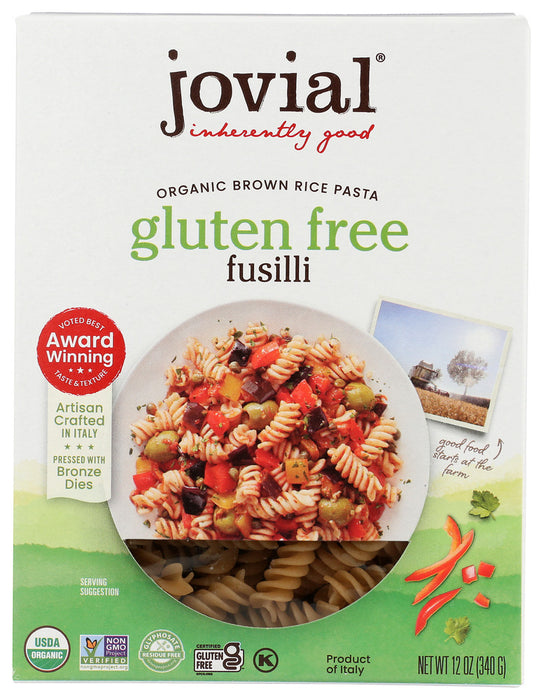 JOVIAL: Fusilli Gluten Free Pasta, 12 oz