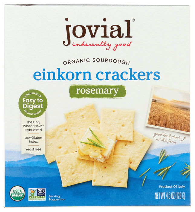 JOVIAL: Cracker Sourdough Rosemary, 4.5 OZ