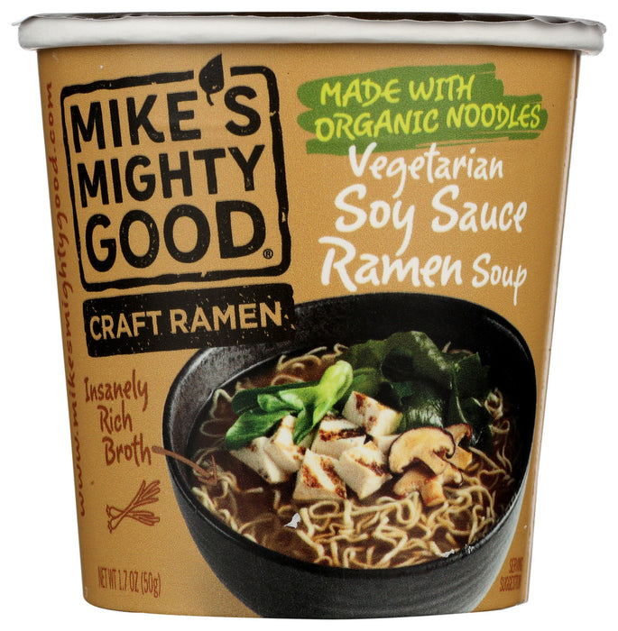 MIKES MIGHTY GOOD: Soup Cup Soy Sauce Org, 1.7 oz