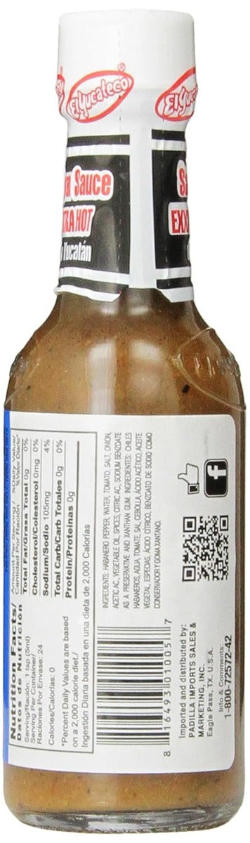 EL YUCATECO: Sauce Habanero Extra Hot, 4 oz