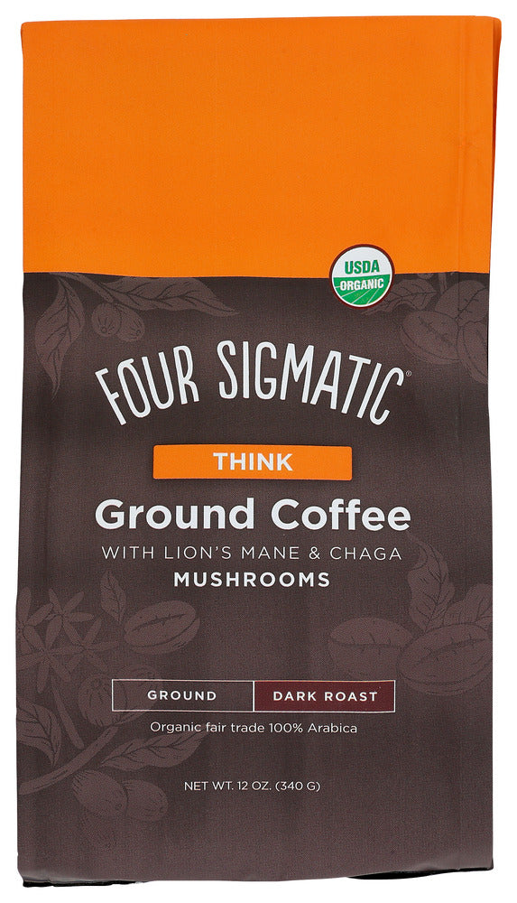 FOUR SIGMATIC: Coffee Grnd W/Lions Mane, 12 oz - No Brand For Less