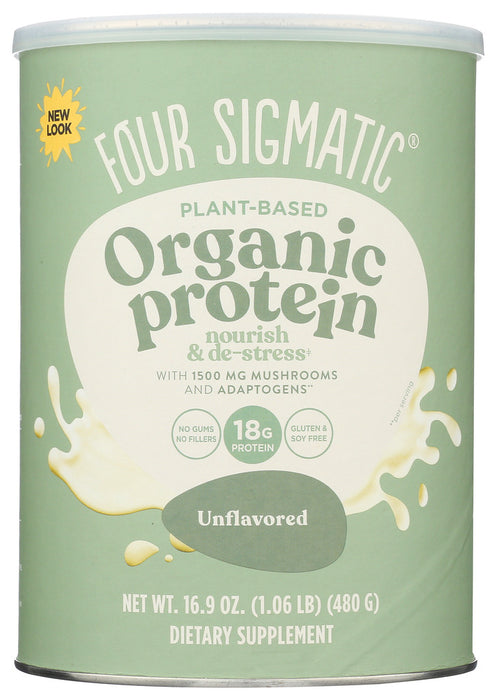 FOUR SIGMATIC: Plant Based Protein Unflavored Can, 16.9 oz
