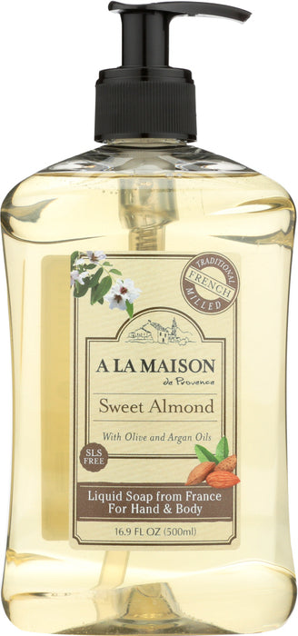 A LA MAISON: Sweet Almond Liquid Soap, 16.9 oz