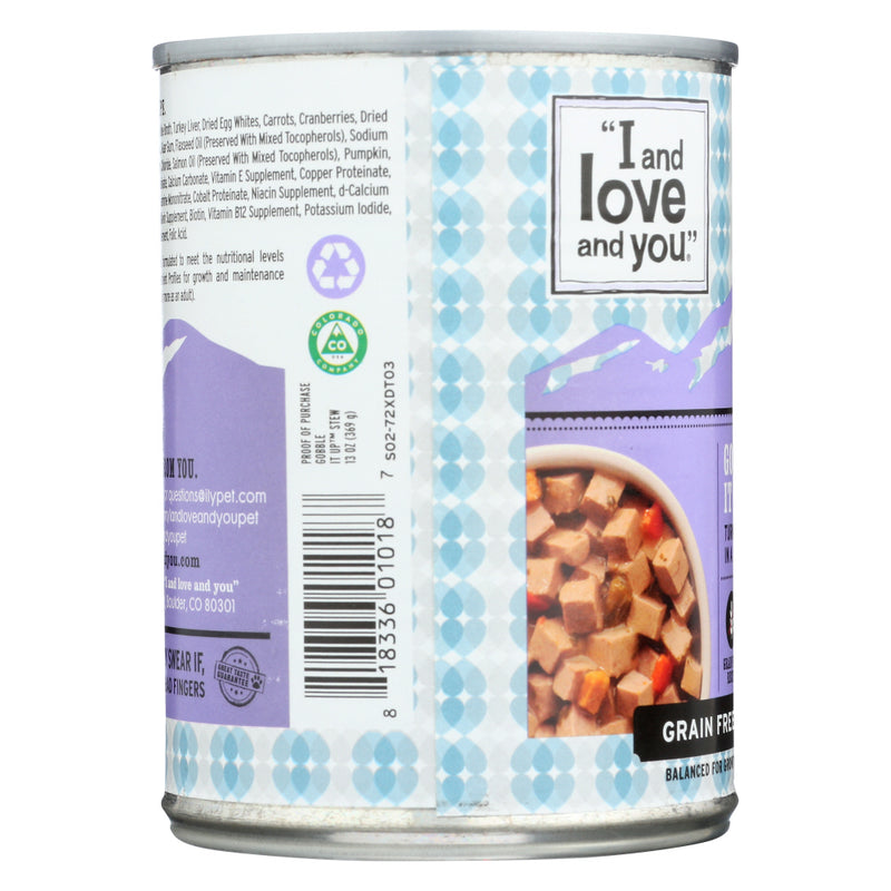 I&LOVE&YOU: Dog Food Can Gobble It Up Stew, 13 oz
