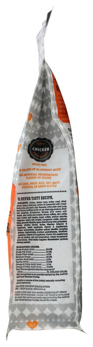 I&LOVE&YOU: Naked Essentials Kibble Chicken & Duck Cat Food, 3.4 lb