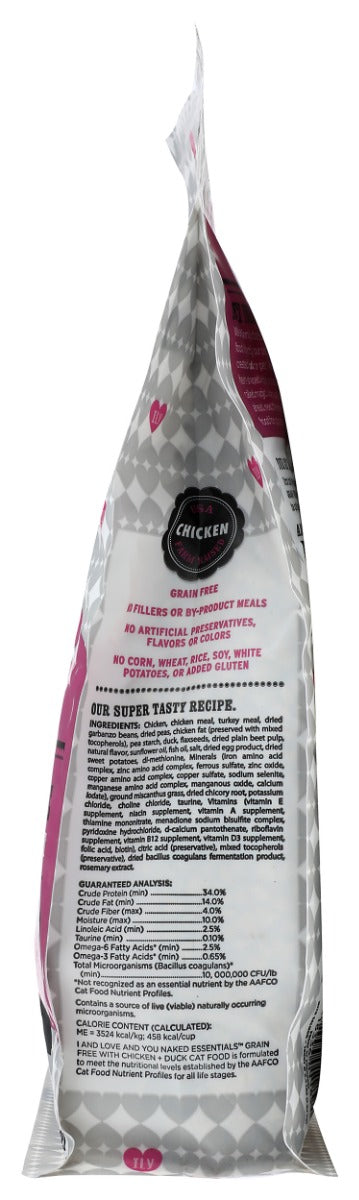 I&LOVE&YOU: Naked Essentials Kibble Salmon & Trout Cat Food, 3.4 lb
