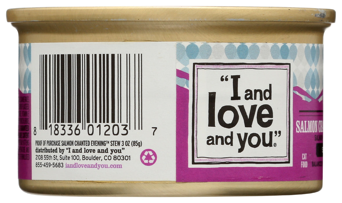 I&LOVE&YOU: Salmon Chanted Evening Stew Wet Canned Cat Food, 3 oz