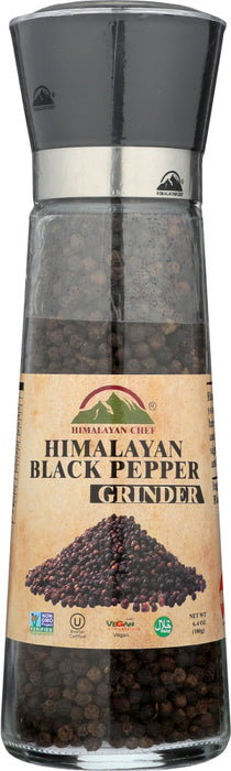 HIMALAYAN CHEF: Himalayan Black Pepper Grinder, 6.4 oz