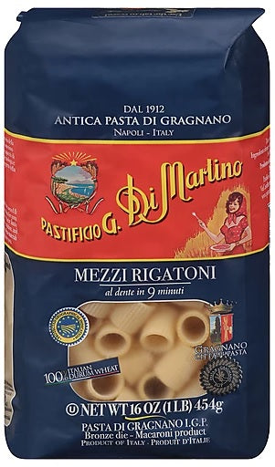 DI MARTINO: Pasta Mezzi Rigatoni, 1 lb
