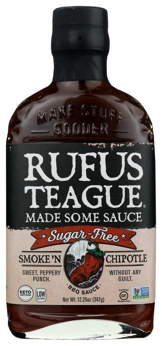 RUFUS TEAGUE: Smoke N Chipotle Sugar Free, 12 oz