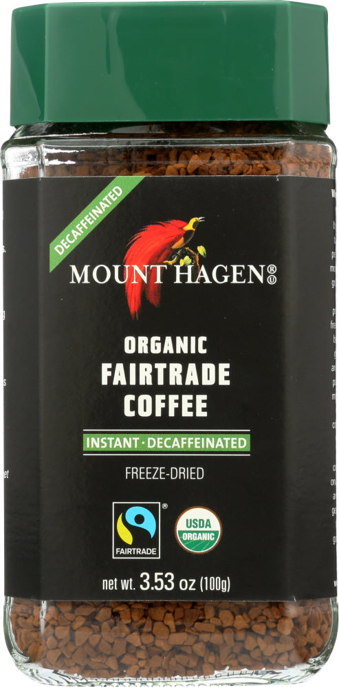 MOUNT HAGEN: Organic Freeze Dried Instant Decaf Coffee, 3.53 oz