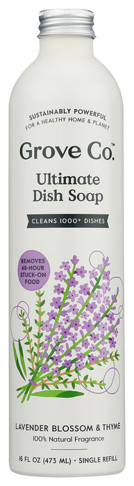 GROVE CO: Ultimate Dish Soap Refill Lavender Thyme, 16 fo