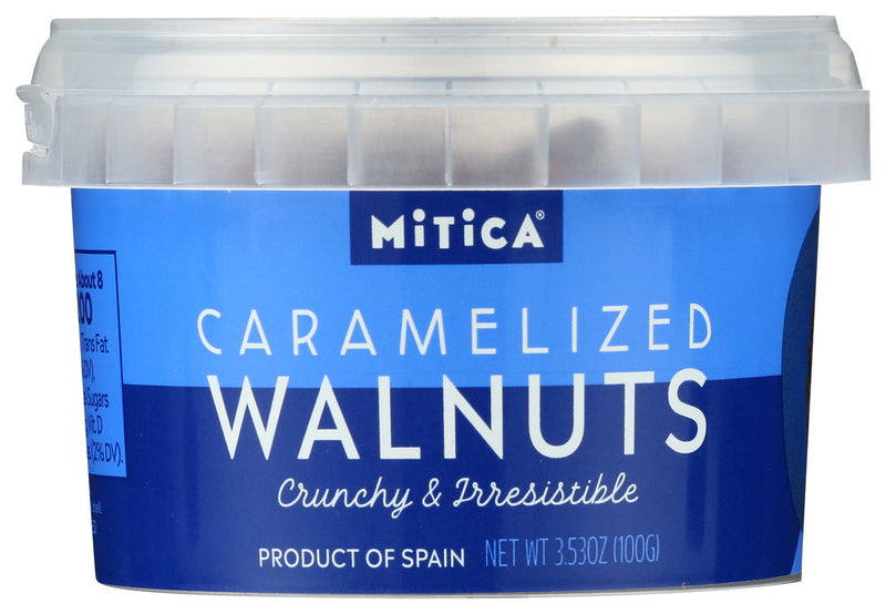 MITICA: Walnuts Crmlzd Minitub, 3.53 oz