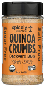 SPICELY ORGANICS: Quinoa Crumbs Backyard Bbq, 6 oz