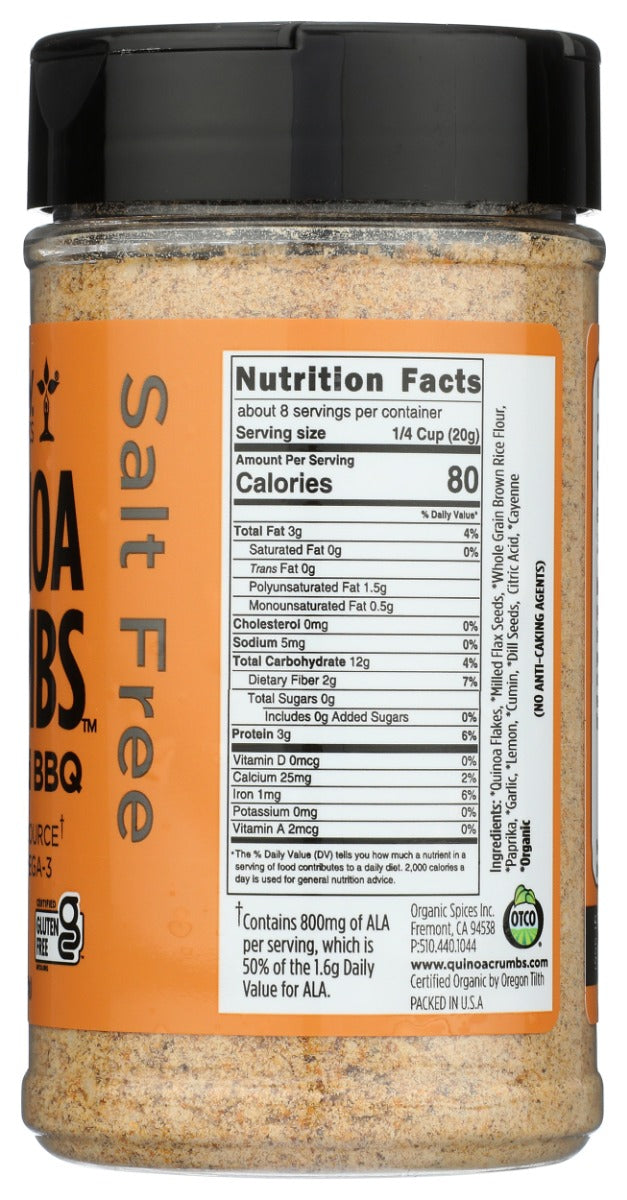 SPICELY ORGANICS: Quinoa Crumbs Backyard Bbq, 6 oz