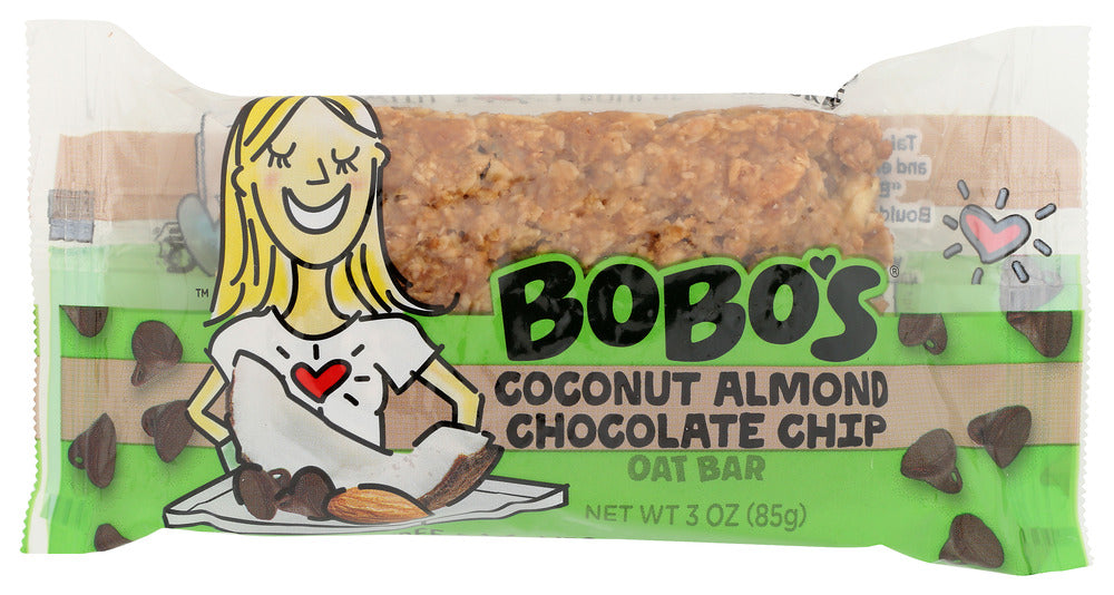 BOBOS OAT BARS: Gluten Free Chocolate Almond Oat Bar, 3 Oz