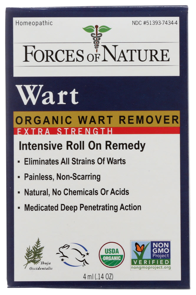 FORCES OF NATURE: Wart Control Extra Strength Rollerball, 4 ml - No Brand For Less
