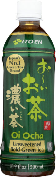 One of our newest additions to our line, Oi Ocha Dark offers a brew for those who prefer a much bolder tasting green tea than Oi Ocha Original. Plus, it's even higher in the antioxidant catetchin.. it has a minimum of 400mg per bottle of naturally occurring catechin tea antioxidants. Unsweetened. No calories. With 130% RDA of Vitamin C per serving.