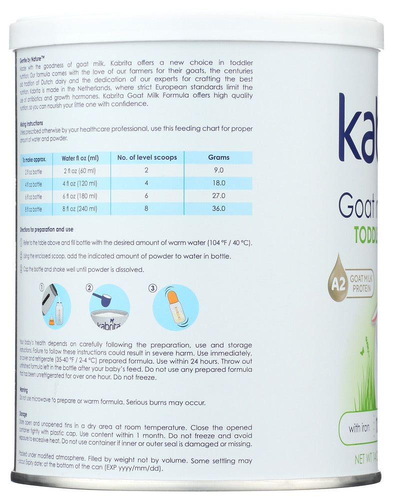 KABRITA: Goat Milk Toddler Formula Powder, 14 OZ