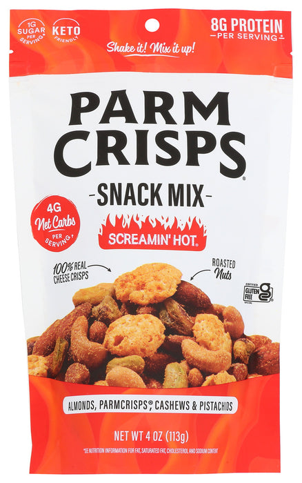 PARM CRISPS: Screamin Hot Snack Mix, 4 oz