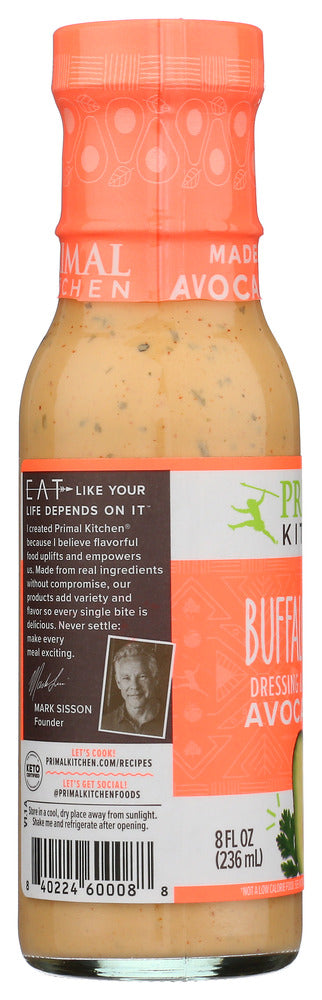 PRIMAL KITCHEN: Buffalo Ranch Dressing, 8 fo
