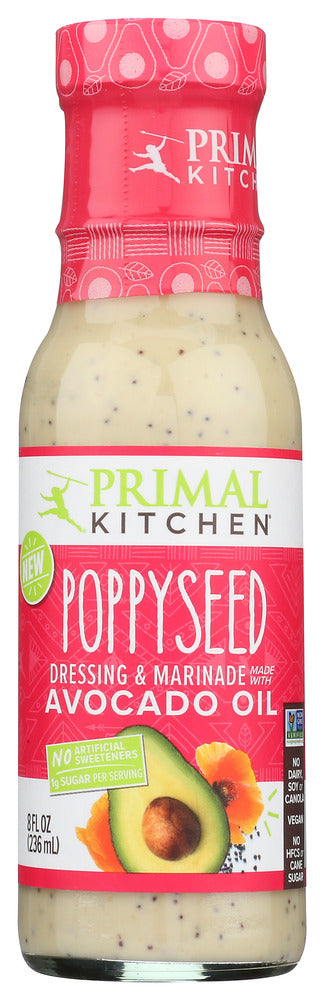PRIMAL KITCHEN: Poppyseed Dressing and Marinade, 8 fo