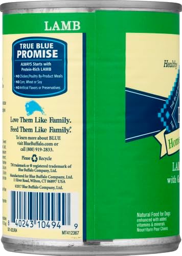 BLUE BUFFALO: Lamb Dinner With Garden Vegetables Adult Dog Food, 12.5 oz