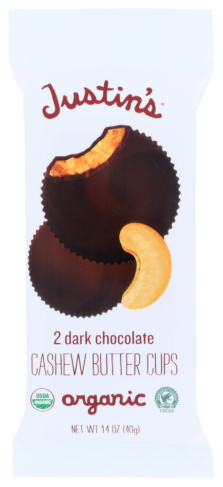 JUSTINS: Cashew Dark Chocolate Nut Butter, 1.4 oz