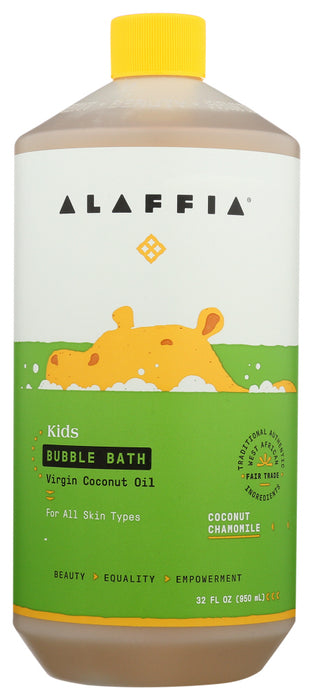 ALAFFIA: Kids Bubble Bath Coconut Chamomile, 32 fo