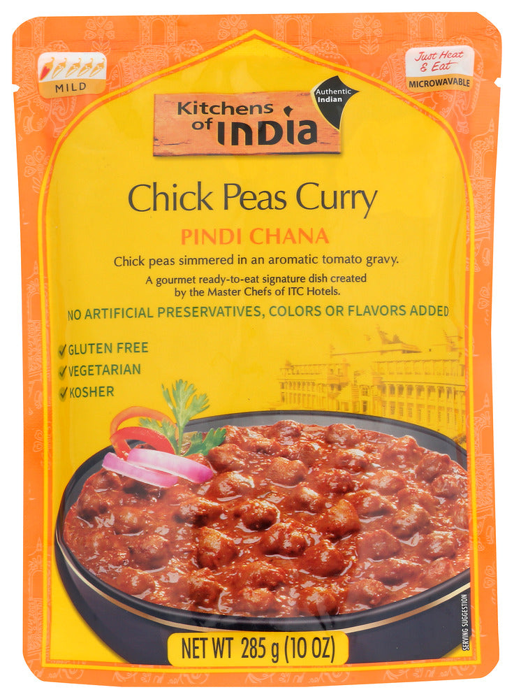 Pindi Chana is an authentic Indian recipe, created by the Master Chefs of ITC Hotels. Chick peas are simmered till tender in an aromatic tomato gravy, creating a hearty, wholesome dish.