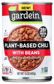 GARDEIN: Chili Plant Based With Beans, 15 oz - No Brand For Less