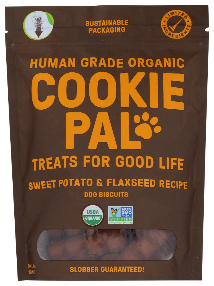 COOKIE PAL: Organic Sweet Potato & Flaxseed Recipe Dog Biscuits, 10 oz - No Brand For Less