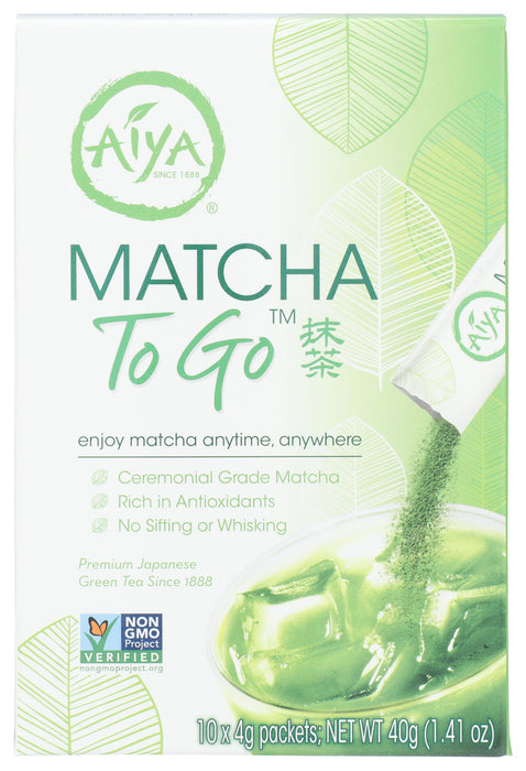AIYA: Matcha To Go Sticks 10 Ct, 1 ea