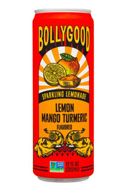 BOLLYGOOD: Sparkling Lemonade Lemon Mango Turmeric, 12 fo