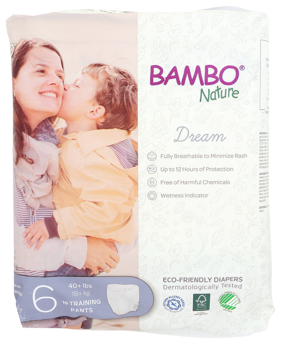BAMBO NATURE: Dream Training Pants Size 6, 19 pk