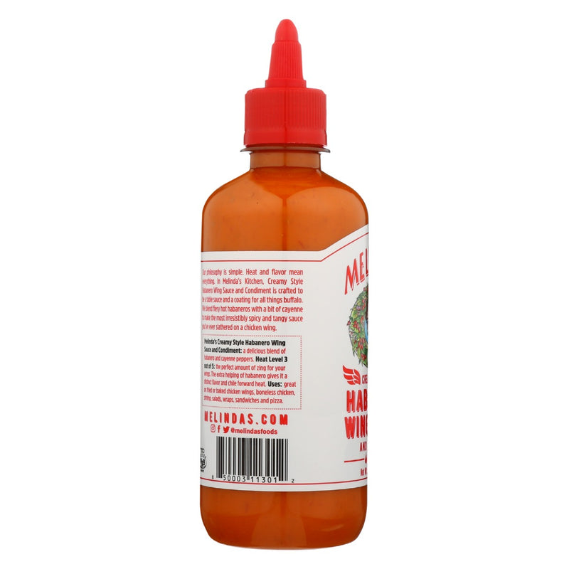 MELINDAS: Creamy Style Habanero Wing Sauce, 12 oz