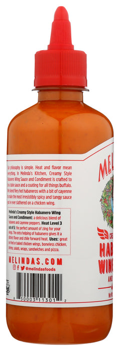 MELINDAS: Creamy Style Habanero Wing Sauce, 12 oz