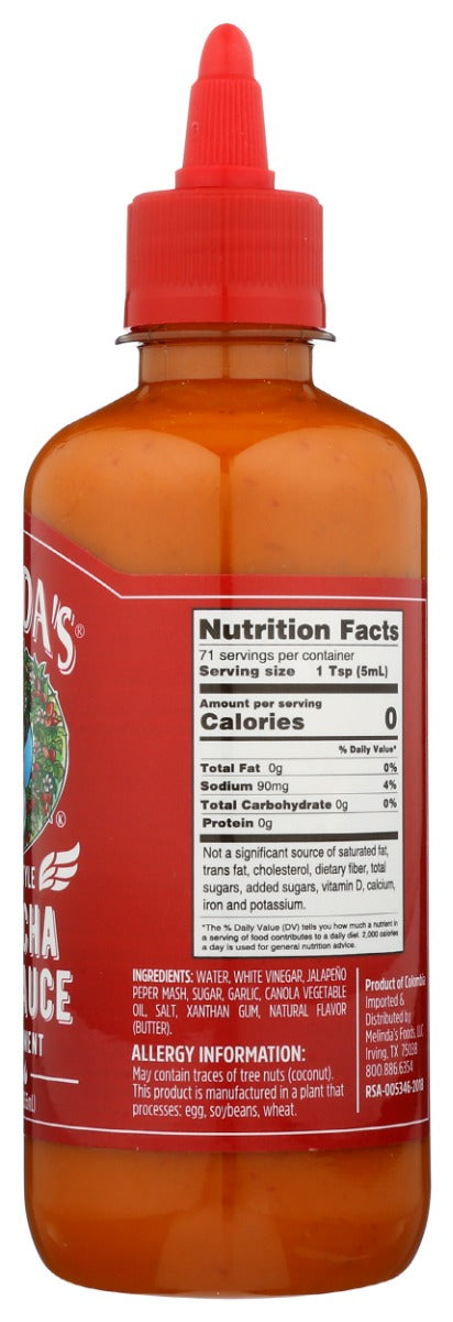 MELINDAS: Creamy Style Sriracha Wing Sauce, 12 oz