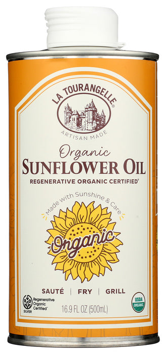 LA TOURANGELLE: Organic Regenerative Sunflower Oil, 500 ml