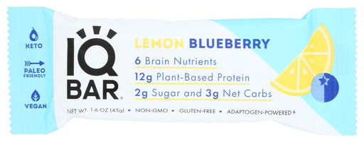 IQ BAR: Lemon Blueberry Bar, 1.6 oz